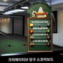 당구 빈티지 레트로 점수판 포켓볼 당구장 스코어보드 점수판, 본품