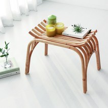 [마켓비] PASAR 사각스툴 43 라탄 CR0024, 블랙