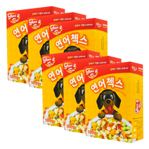 슈퍼포우 강아지 동결건조 자연식 사료 연어첵스, 6개