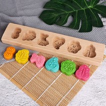 떡도장 떡살 다식틀 다식판 약과틀 월병 화과자 도구만들기 떡모양 나무 주물 금형 손잡이, J