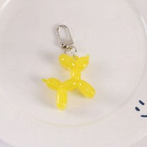 귀여운 젤리 풍선 강아지 열쇠 고리 다채로운 만화 전화 체인 자동차 가방 펜던트 개별화 여자 친구 선물