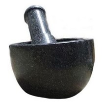 HLO254409흑진주 자연석 빗금돌절구(특대)