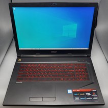 MSI 게이밍 17인치 GL 게임 고사양 싼 중고 노트북, GL73 8RC, WIN10 Pro, 16GB, 1280GB, 코어i7, 블랙