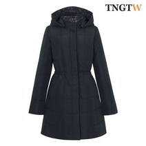 TNGTW 후드 누빔 패딩 점퍼 네이비 THU0DDW01 HNV