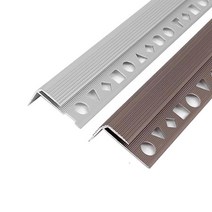 (재단가능) 알루미늄 데코 논슬립 F자 재료분리대(3mm) 2.4M 2Color _철물 몰딩 마루몰딩 바닥타일 타일마감 마감재 꼼꼼이 코너비드 ㄱ자, 헹켈색