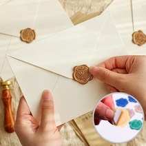 결혼식 청접장 편지 봉인 스탬프 봉인씰 봉투밀봉 스티커, 4실링스티커-트리