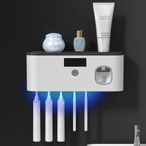 Fowod 가정용 무선 칫솔살균기 바람건조 벽걸이형, 블랙