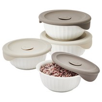 락앤락 (2개세트/총4P) 바로한끼 도자기 밥용기 450ml, SLB303S2, 선택완료