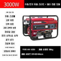 충칭 소형 가솔린 발전기 단상 220V 삼상 380볼트, D