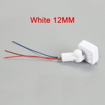 동작감지센서 Ultrathin LED 홍수 빛 PIR 운동 측정기 발견 자 방수 옥외 85-265V IP65 조정 가능한 스위치 10/12mm, [03] 12MM White