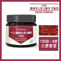 콜레우스 포스콜리 추출물 추출분말 정 알약 타블렛 빨간 콜레우스 포스콜리 포스콜린 고농축 저분자 피쉬콜라겐 건조효모 엘라스틴 히알루론산 레몬밤 체지방 체중 염증 건강 추천 홈쇼핑, #영에버그린#콜레우스포스콜리정(600mg×120정), 4통