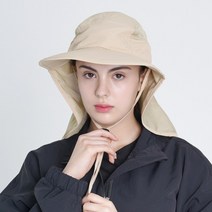 에이빅 UV 자외선차단 등산 모자 낚시 햇빛차단 여름 플랩캡, 베이지