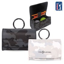 피지에이투어 PGA TOUR THE PLAYERS 헤리티지 카모 골프공 주머니 투볼 케이스, 카모 블랙