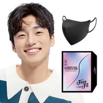 스마트클린 페이스핏 보건용 마스크 KF94 새부리형 중형, 1매입, 30매입, 검정색