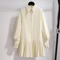 해외배송 리엘라노 대학 스타일 드레스 봄 스타일 2021 봄 새로운 여성 서양식 셔츠 스커트