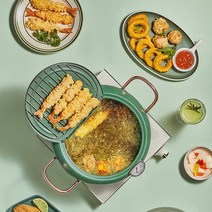 couyor 가정용 튀김냄비 20cm 24cm 인덕션 가스레인지 겸용, 12*30*20cm