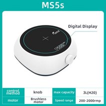 콘크리트 시멘트 믹서기 교반기 날 산업용 110v - 220v 디지털 디스플레이 자석 교반기 실험실 장비 교반 막대 액체 교반기가있는 자기 믹서 2000 rpm 용량:2000ml, 02 MS5s (3L LCD), 영국 플러그