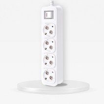 태주산업 부엉이클릭탭 일반형 4구, 그레이, 5미터