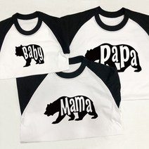 빈스패밀리 Dear Bear 곰돌이 나그랑 가족 티셔츠 가족커플룩 가족룩