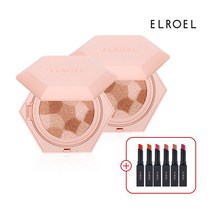 [엘로엘(화장품)] [엘로엘] NEW 블렌딩 콤팩트 쿠션(빅) 1+ 1+벨벳립 증정, 상세 설명 참조, 색상:23호