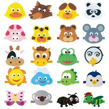 디포스타 청양 동물머리띠 A세트(선택1) 인형극 역할극 역할놀이 펠트완성제품, 쥐