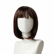 자연스러운통가발 통가발 검정 갈색 내츄럴 여자중단발 스타일, COLOR:라이트브라운, 단품