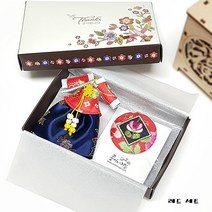 금박 한복방향제-키링 선물세트/명절선물/외국인선물/한국전통선물/돌잔치답례품, 옐로우 세트