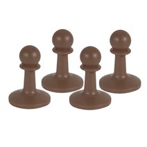 4x 보호 커버 야외 캠핑 천막 캐노피 텐트 폴 가드, 6.7cmx7mm, PP, 커피