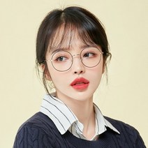 멜라크메 FDA 인증 동글이 라운드 자외선 블루라이트 차단 안경 골드블랙 안경테