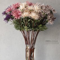 cocooning 홈가드닝 조화부케 5color 실국화 꽃 조화 인테리어, 퍼플