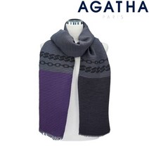 아가타 [아가타] 플리츠 롱 스카프 아리아나 바이올렛 (2UPW3