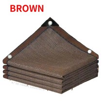 야외 차양 90 및 UV 보호 HDPE 발코니 안전 개인 그물 마당 울타리, 03 brown_02 2x3m