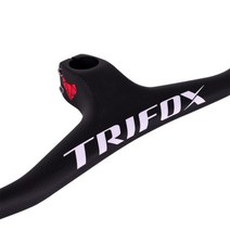빠른 해외직구 TRIFOX 풀 카본 MTB 핸들바 일체형 산악 자전거 RHB200 3K 매트 블랙 -17 도 탄소 핸들바 스템, Red Stem-80mm_Length 720mm