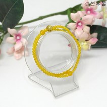 선우몰 황옥 금장 염주 3mm - 천연원석 108염주불교팔찌 합장주 소원악세사리