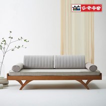 규수방 달무리 데이베드 1인 2인 3인 원목 소파베드 매트리스 원목 침대, 달무리 원목 소파베드+원형쿠션1개(사은품)