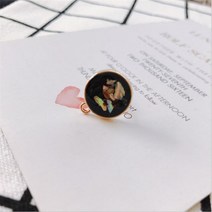 비즈공예 원석 10 창조적 패턴 라운드 드립 매력 커넥터 diy 귀걸이 장식 매달려 보석 액세서리 재료, 06 6