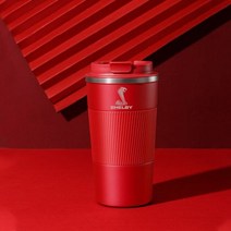 차량용커피포트 포드 머스탱 GT500 쉘비 자동차 용 510ml 커피 머그잔 스테인레스 스틸 진공 플라스크 여행 음료 컵 액세서리, Red