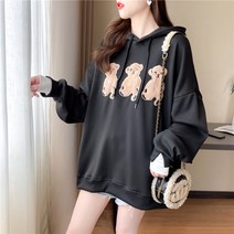 Maidefei 여성 후드티 동물 그래픽 릴렉스핏 잇다 학생 오버핏 후드티