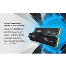 Crucial 게이밍 비디오 편집 디자인 내부 솔리드 스테이트 드라이브 T700 1TB Gen5 NVMe M.2 SSD 방열판, 한개옵션1, 05 2TB with HEATSINK