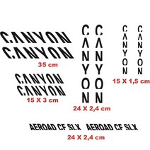 자전거 프레임 비닐 컷 스티커 데칼 세트/색상 캐니언 에어로ad CF SLX, 07 파란