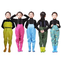갯벌체험 해루질 아동 가슴장화 누림무역, 150, 블루