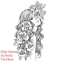 감성을 지닌 패션 클리어 실리콘 스탬프/인감 다양한 인형 스탬프 DIY 스크랩북 공예 카드 만들기, 14