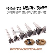새롬 초경팁 실린더보링비트(5종)선택 나무홀작업 목공홀작업 보링비트, 실린더보링비트(30mm)