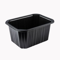 맛을담는용기 실링용기 / 줄단위 소량판매 실링용기 PC-191511 검정 - 75개 엔터팩 큐담 팩시스 호환 용기, 1개