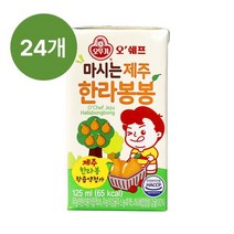 오뚜기 오쉐프 마시는 제주 한라봉봉 125ml x 24개 상온, 단품, 단품
