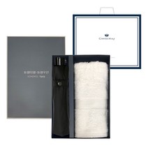 송월우산 휴대용 3단컬러 프라임무지 수건 행사 답례세트 2p