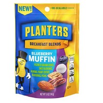 플랜터스 블랙퍼스트 블랜드 블루베리 머핀 트레일 믹스(시나몬쿠키 건블루베리 등) 141g 12팩 60oz