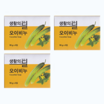 생활의 딜 오이비누 6입, 90g, 3개