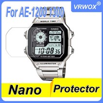 가전제품 액세서리 카시오 G-ShockAE-1200WHD AE-1300WH-4A ae1200 ae1300 PET 보호 필름 용 나노 방폭 스, 06 2PCS  AE-1300