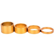 산악 자전거 포크 세탁기 줄기 스페이서 자전거 헤드셋 와셔 높이 핸들 바 5-20mm, 황금, 1개